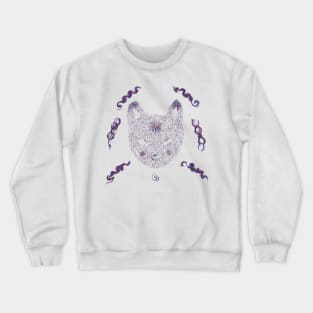 Cat face generative art Crewneck Sweatshirt